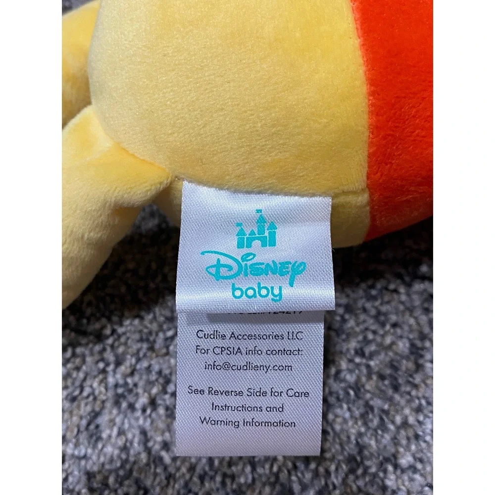 Disney Plush Winnie the Pooh Unisex Small Yellow Excellent Classic Red Shirt